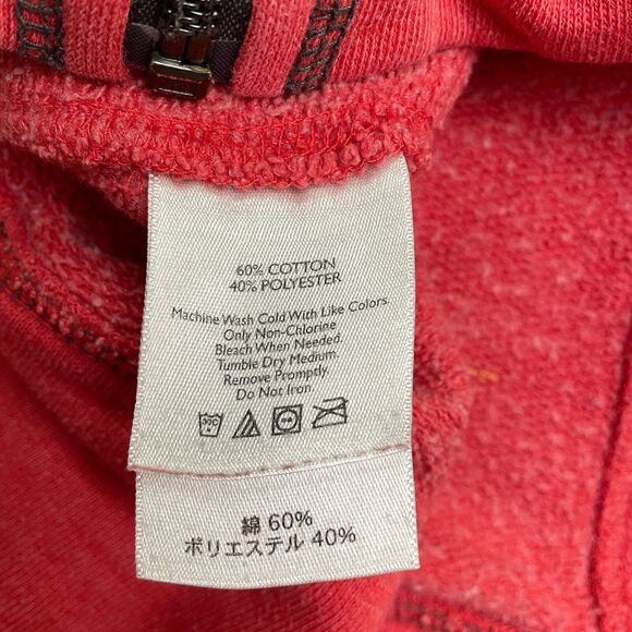 Eddie Bauer Full Zip Hoodie Sweatshirt Womens Large Red Full Zip Casual Outdoor - Picture 4 of 10